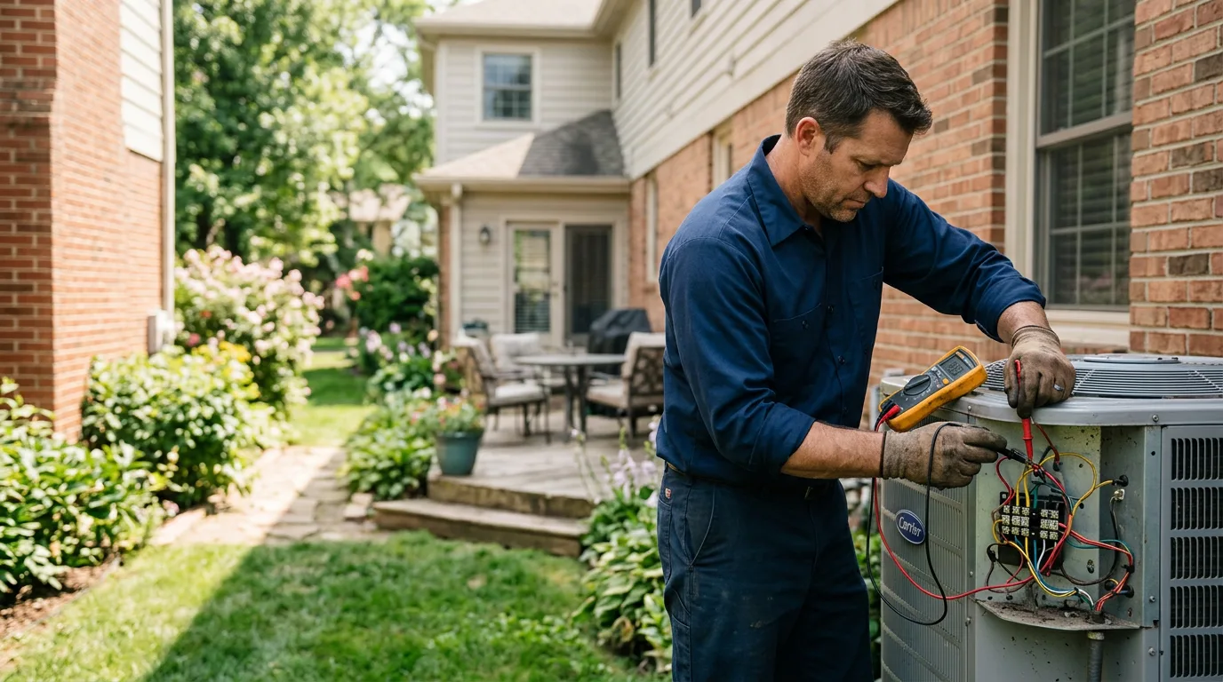 HVAC technician working near Battery Park, VA